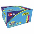 Avery Dennison Avery, HI-LITER DESK-STYLE HIGHLIGHTERS, CHISEL TIP, ASSORTED COLORS, 24PK 98189